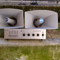 impianto  PA ideale  per  gruppi  sportivi