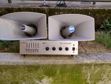 impianto  PA ideale  per  gruppi  sportivi