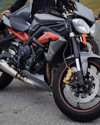street triple r 2013 abs, con borse e accessori