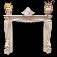 Camino in marmo rivestimento esterno cornice