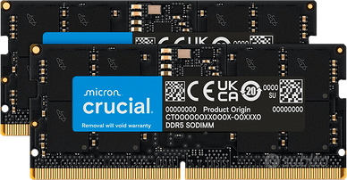 Crucial 48GB Kit 2X24GB DDR5 5600 MHz CL46 SODIMM