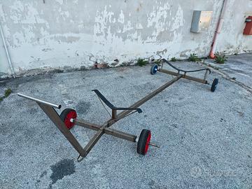 Carrello per imbarcazioni o moto d'acqua inox