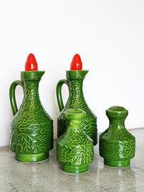 Set dispenser cucina - olio/aceto/sale/pepe