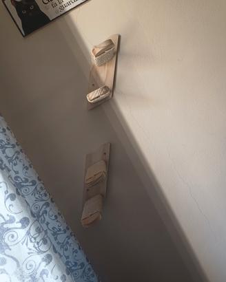 amaca per gatti con scalini da appendere al muro