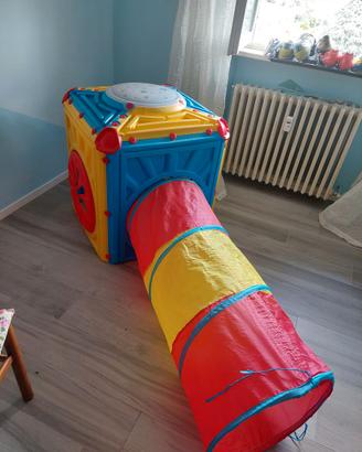 Cubo con tunnel gioco per bambini