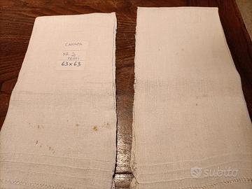 NR. 2 - TOVAGLIETTE IN CANAPA GREZZA