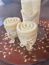 Centrotavola elegante con candele