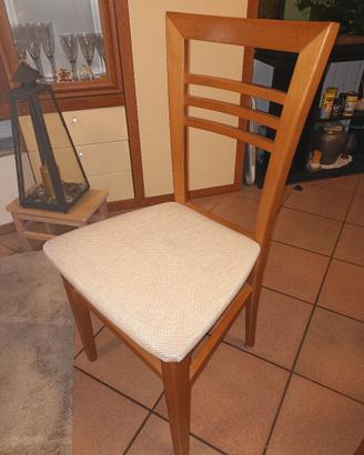 6 SEDIE LEGNO MASSELLO