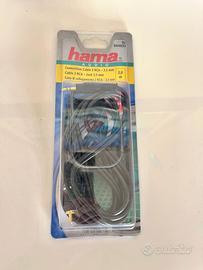 Cavo Hama collegamento 2 RCA -3,5 mm Lungo 2 metri