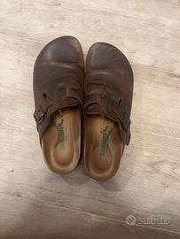 Sabot Bionatura in pelle e suola Vibram taglia 42
