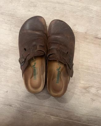 Sabot Bionatura in pelle e suola Vibram taglia 42