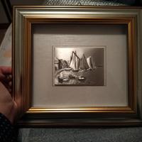 Quadro con bassorilievo argento 925