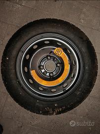 Ruotino 135/80 R14 NUOVO - Fiat Panda 500 Ypsilon