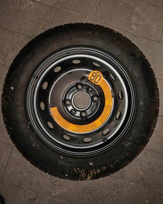 Ruotino 135/80 R14 NUOVO - Fiat Panda 500 Ypsilon