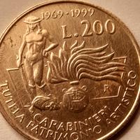 monete commemorative da lire 200