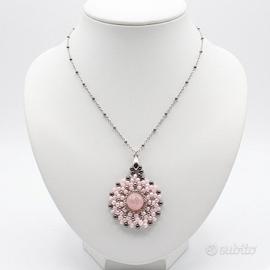 Collana Ciondolo Mandala Etnico Charm artigianale