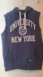 Felpa blu uomo senza maniche  TG. L