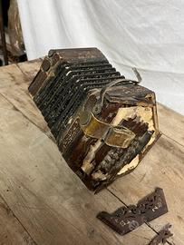 Concertina organetto vintage di fine 1800