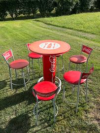 Set COCA COLA tavoli e sgabelli vintage