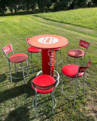 Set COCA COLA tavoli e sgabelli vintage