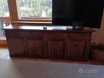 MOBILE CREDENZA IN NOCE