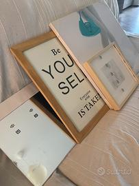 SET QUADRI E SPECCHIO IKEA