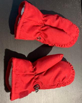 Guanti muffole neve bimbo 2 dita - topolino