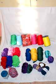 Lotto filati per uncinetto 