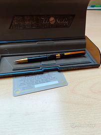 Penna sfera John Sterling by colibrì laccata nera