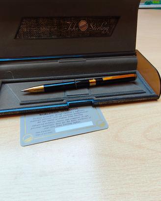 Penna sfera John Sterling by colibrì laccata nera