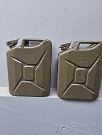 taniche tanica metallo 20lt. vintage militare