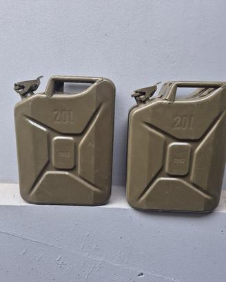 taniche tanica metallo 20lt. vintage militare