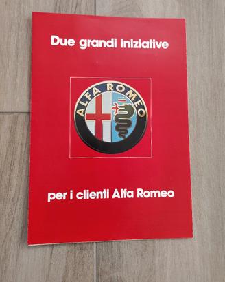 alfa romeo depliant originale anni ottanta ita