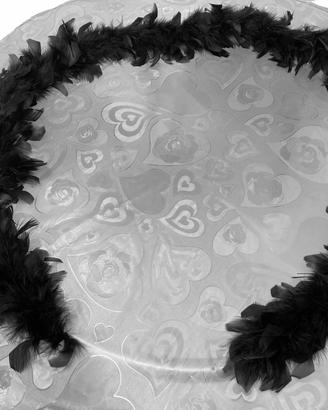 BOA IN VERE PIUME NATURALI NERE