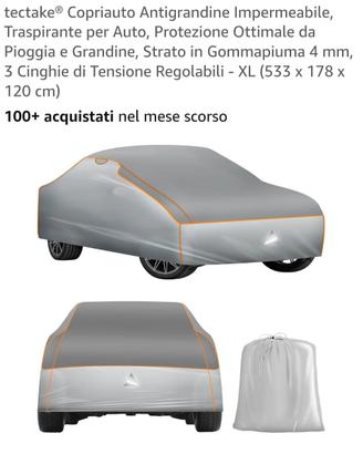 Telo proteggi auto antigrandine 