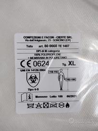 70 Tute Protettive DPI Cat III(45 Tg.L + 25 Tg.XL)