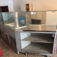 Linea buffet professionale, caldo, freddo e cassa