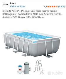 Piscina intex fuori terra rettangolare