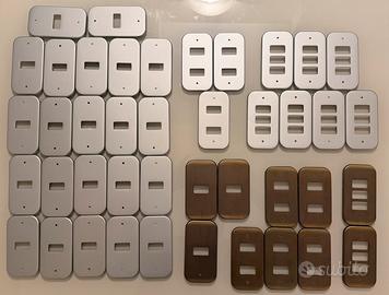 Lotto 42 blacche Bticino magic argento e bronzo