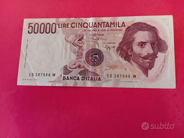 (1402) - Banconota 50000 £ Repubblica (Bernini 1)