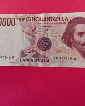 (1402) - Banconota 50000 £ Repubblica (Bernini 1)