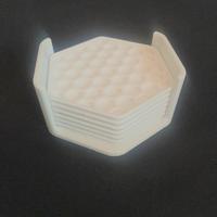 Sottobicchieri in plastica con rack