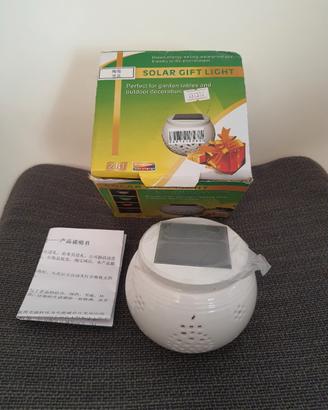 Luce solare multicolor ceramica new