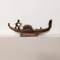 Decorazione vintage Gondola Venezia metallo 