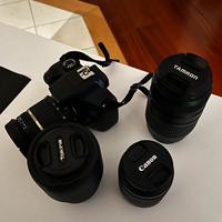 Reflex digitale e 4 obiettivi