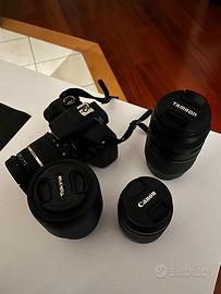 Reflex digitale e 4 obiettivi