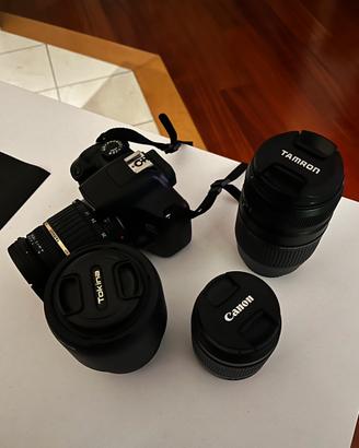 Reflex digitale e 4 obiettivi