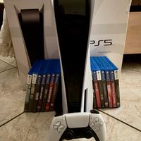 PS5 + 14 giochi + scatola originale – Perfetta