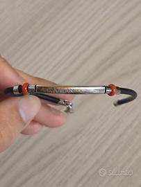 AC Milan – Bracciale Minimal con Placca Metallica
