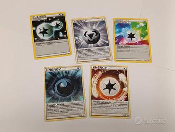 Pokemon ENERGIA 5 carte